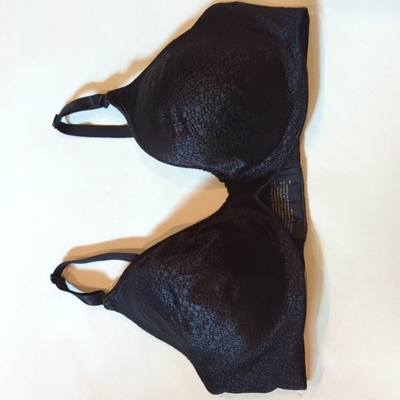 Barely There 34D Black Shine Wired Lightly Lined Bra - Picture 1 of 7